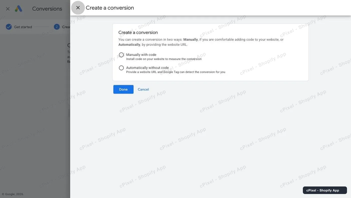 Choose “Manually with code” — this one matters