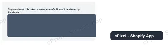 Generate the token, and copy it straight away